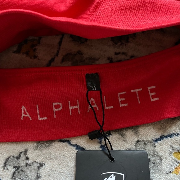 NWT Alphalete Red Vault Open Criss-Cross back Sports Bra - Picture 6 of 8